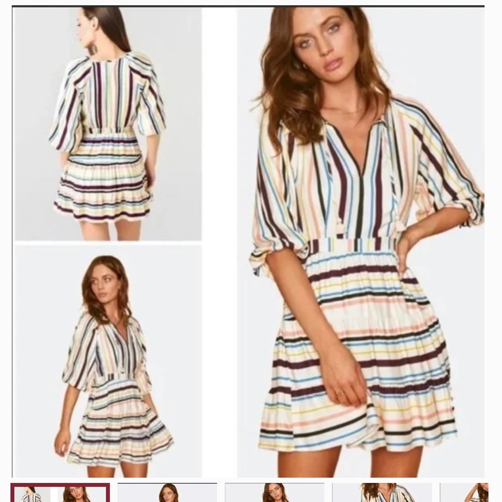 NWT Lost & Wander ivory puff sleeve dress from Anthropologie
